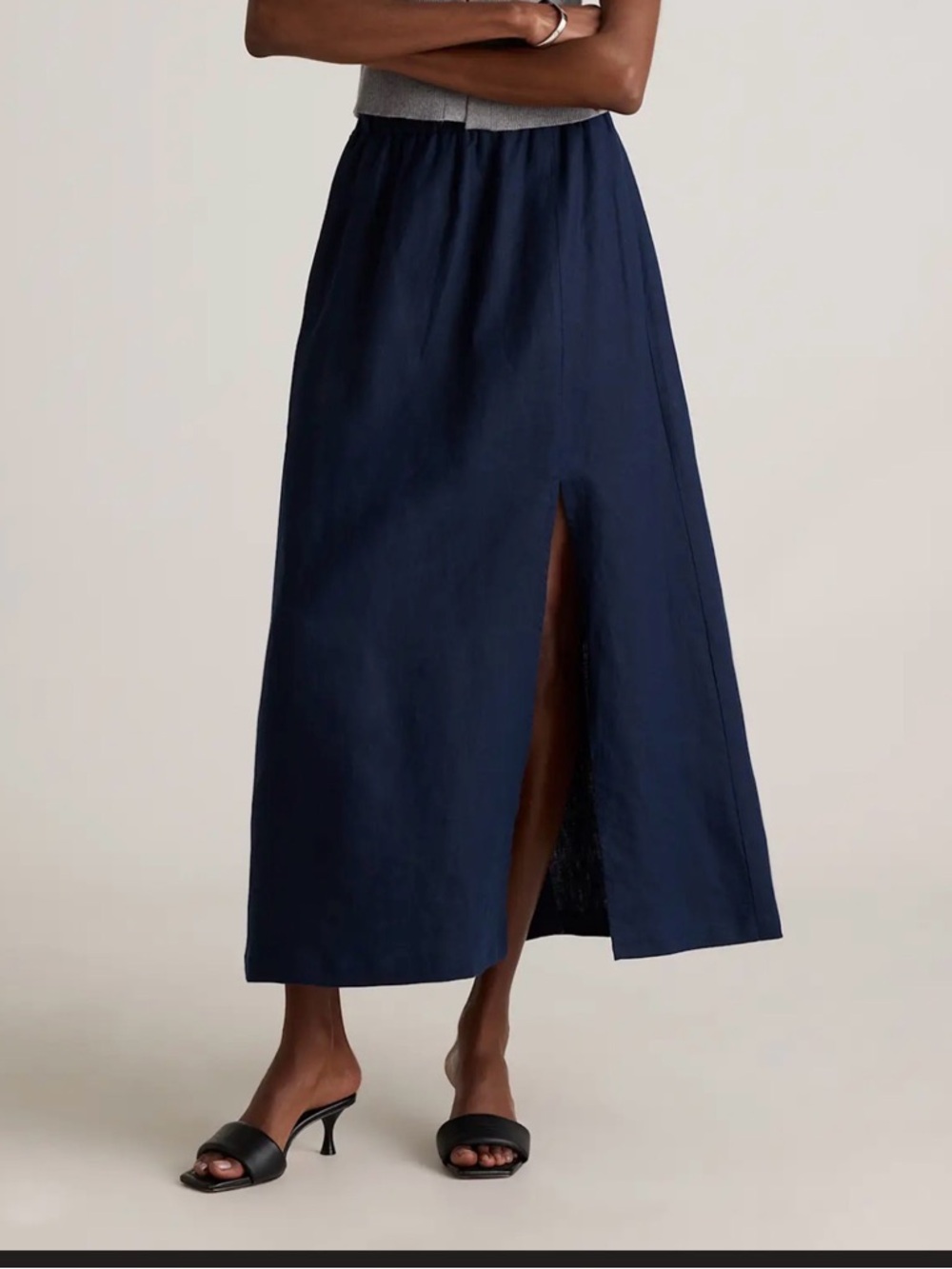Quince 100% European Linen Maxi
Skirt. XS